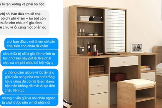 Con trai bị ngã rạn xương ở nhà hàng xóm, mẹ bỉm đòi phải trả toàn bộ chi phí bó bột nhưng bị dân mạng ''ném đá'' kịch liệt