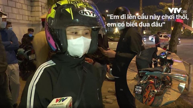 Chân dung nữ quái tham gia nhóm đua xe bị bắt trên cầu Nhật Tân với phát biểu trên VTV: Em lên cầu chơi thôi, em có biết đua đâu!-1