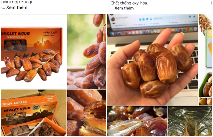 Chà là khô nguyên cành nhập khẩu được chị em săn mua làm quà biếu Tết-6