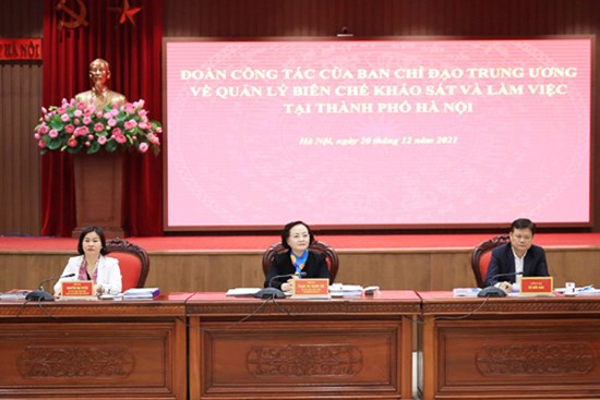 Hà Nội thực hiện quyết liệt, bài bản công tác sắp xếp tổ chức bộ máy, quản lý biên chế