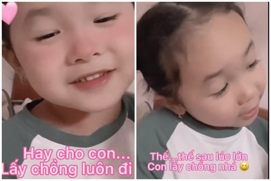 Bé gái 4 tuổi năn nỉ mẹ cho lấy chồng, lý do đưa ra hợp lý tới mức mẹ khó mà từ chối