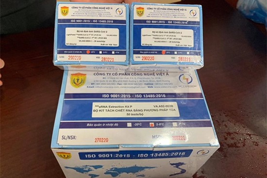 Công ty Việt Á bán kit xét nghiệm tại các tỉnh giá bao nhiêu?