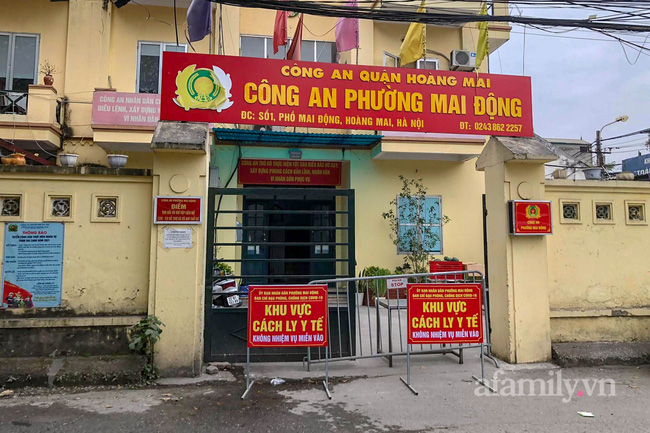 Hà Nội: Tạm phong tỏa trụ sở Công an phường Mai Động (Hoàng Mai) liên quan 4 cán bộ F0-1