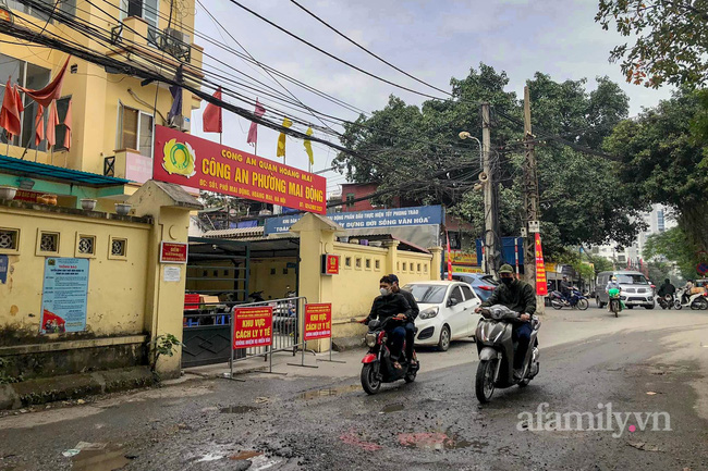 Hà Nội: Tạm phong tỏa trụ sở Công an phường Mai Động (Hoàng Mai) liên quan 4 cán bộ F0-2