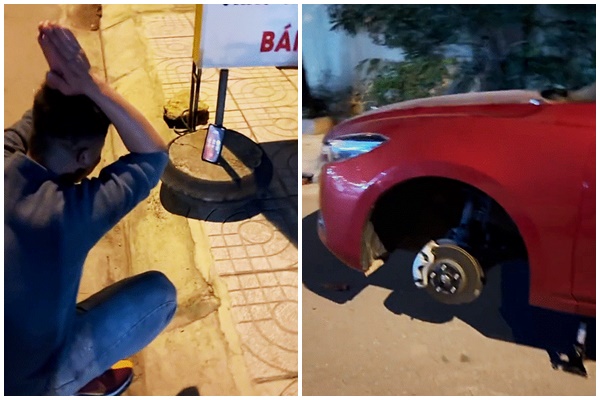 Bé trai trộm túi đồ treo trên xe rồi cùng đồng minh rời khỏi hiện trường, camera bóc cảnh đáng phẫn nộ-2