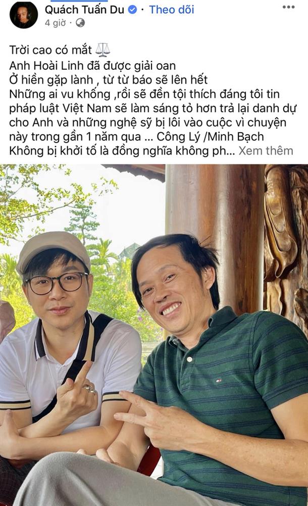 Dàn sao Việt đồng loạt lên tiếng khi NS Hoài Linh được minh oan, gay gắt nhất là ca sĩ Minh Quân!-1
