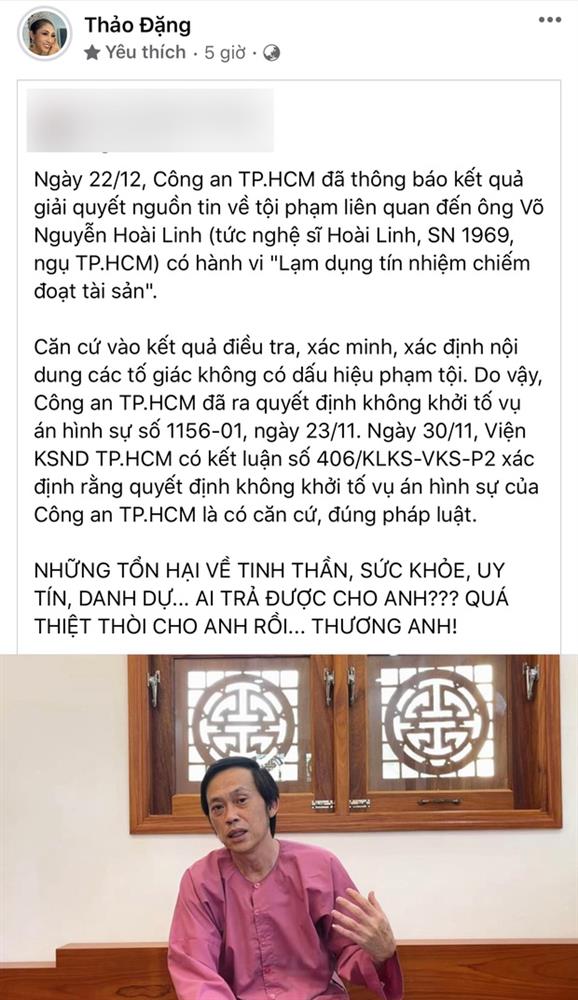 Dàn sao Việt đồng loạt lên tiếng khi NS Hoài Linh được minh oan, gay gắt nhất là ca sĩ Minh Quân!-3