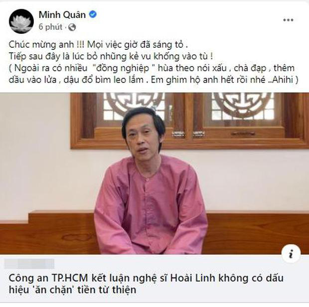 Minh Quân quay xe sau khi lên tiếng bênh vực NS Hoài Linh, netizen liền tấn công tra hỏi?-1
