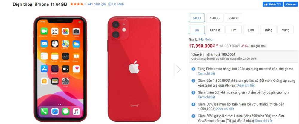 Hết tăng nóng, iPhone 11 quay đầu giảm liền 4 triệu đồng tại Việt Nam-1