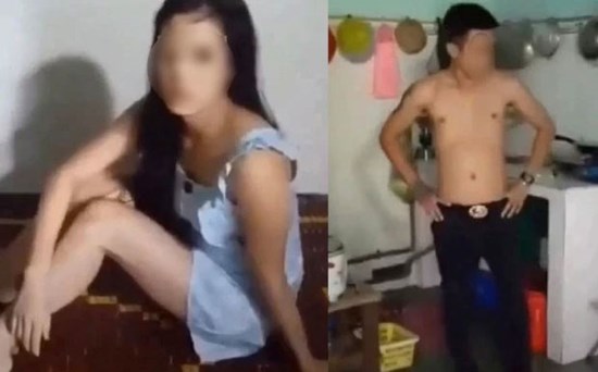 Bắt quả tang vợ mặc váy ngắn ở phòng trọ cùng