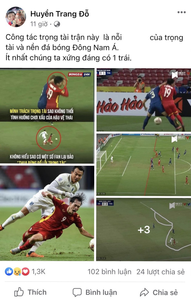 Động thái mới của chị gái Duy Mạnh sau hành động kém văn minh với trọng tài trận Thái Lan - Việt Nam-1