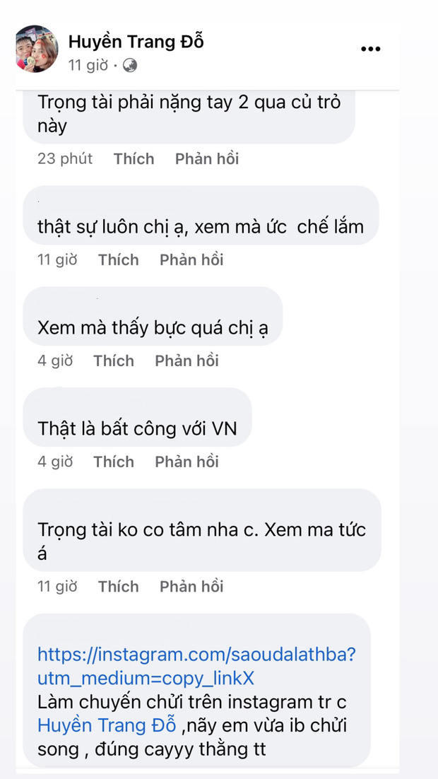 Động thái mới của chị gái Duy Mạnh sau hành động kém văn minh với trọng tài trận Thái Lan - Việt Nam-2