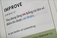 Sách tiếng Anh dạy cách đọc từ Improve nhưng lại viết 1 câu tiếng Việt, xem mà đến chịu