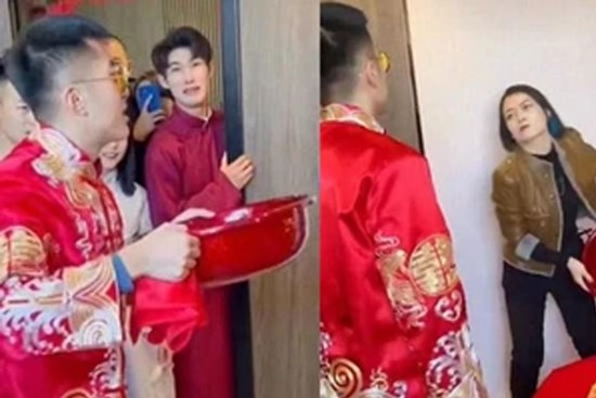 Chú rể bị bắt uống nước rửa chân của cô dâu, rồi bị nhà gái tạt nước vào mặt, kết cục khiến dân mạng 