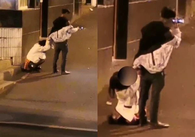 Cảnh tượng bất ngờ diễn ra giữa đường của 1 cặp đôi: Cô gái bỗng dưng hoảng loạn nhưng thái độ của bạn trai rất khác lạ-1