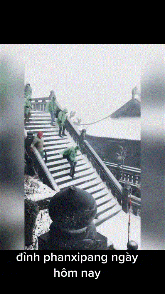 Clip cập nhật đỉnh Fansipan ngập tuyết, dân mạng nghi ngờ tính xác thực: 1 động thái của chủ clip đã nêu rõ sự thật-4