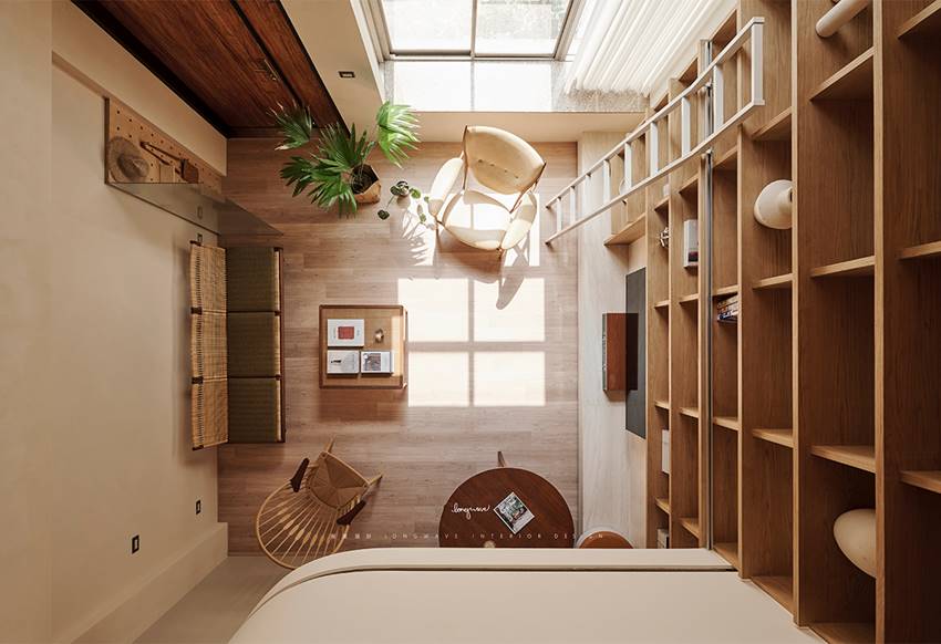 Khung cảnh tường sách cao chót vót định hình lại vẻ yên bình và ấm áp của ngôi nhà cổ-6