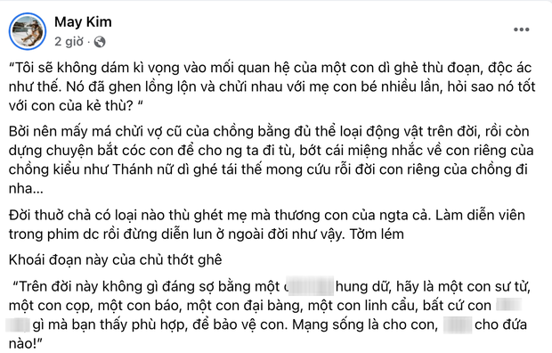 Vợ cũ đại gia Đức An mượn chuyện dì ghẻ bạo hành đá xéo ai đó, Phan Như Thảo đáp căng còn đòi táng vỡ mồm-1