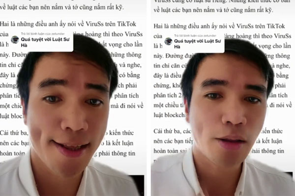 Căng: Luật sư Hà đáp trả cực gắt gửi đến Streamer ViruSs vì đá xéo mình rằng không biết về blockchain mà đi nói về luật blockchain-1