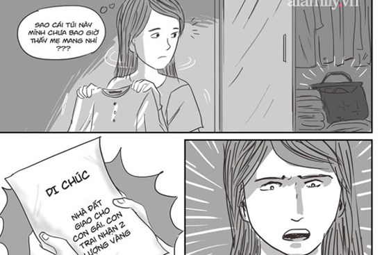 Dọn dẹp phòng ngủ của mẹ chồng, tôi hốt hoảng khi thấy tờ di chúc cất kĩ trong túi đựng quần áo cũ