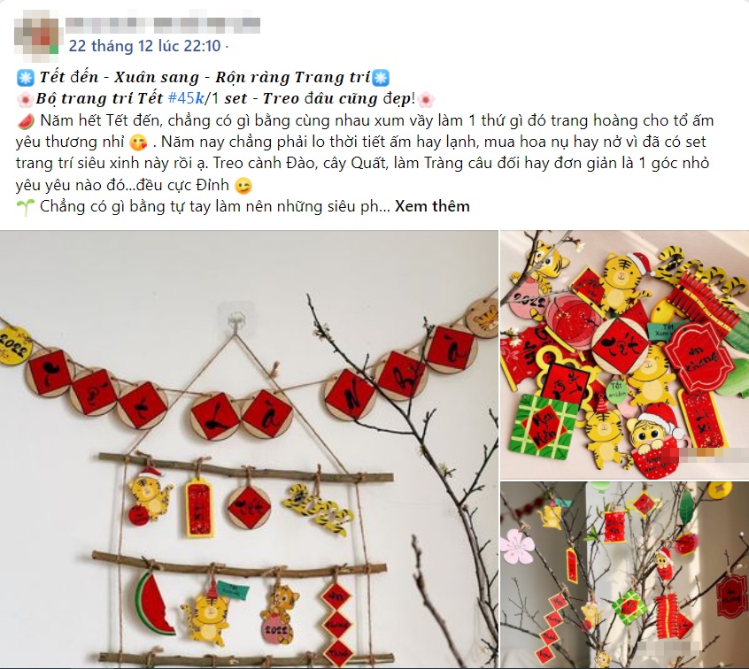 Thị trường đồ trang trí Tết Nhâm Dần bắt đầu sôi động, riêng mẫu mã hình linh vật con Hổ tiểu thương e dè vì lý do này-3