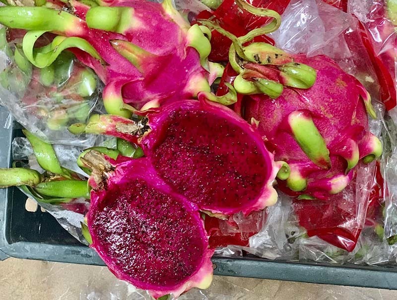 Hàng vip ‘dội chợ’ Hà Nội, thanh long đỏ giá 4.000 đồng/kg-1