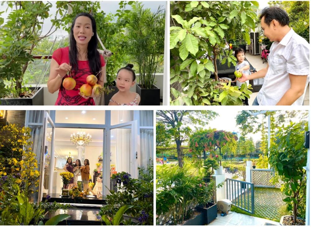 Trịnh Kim Chi khoe tài trồng rau trái cực mát tay: Toàn cây nhỏ xíu mà sai quả hái không xuể-1