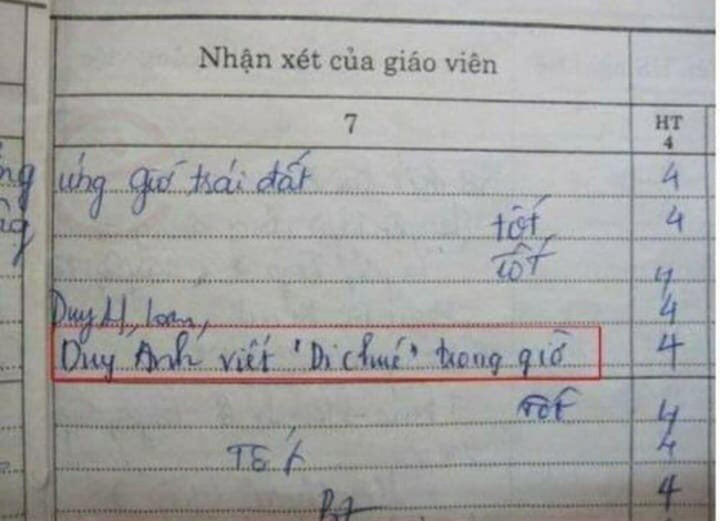 Nam sinh bị ghi tên vào sổ đầu bài, nhìn tội mắc phải chắc phụ huynh cũng cười rũ rượi: Xin lỗi thầy, con tôi tài lanh quá mức!-2