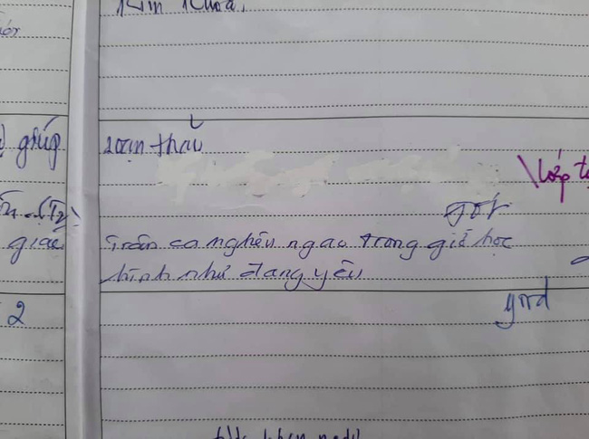 Nam sinh bị ghi tên vào sổ đầu bài, nhìn tội mắc phải chắc phụ huynh cũng cười rũ rượi: Xin lỗi thầy, con tôi tài lanh quá mức!-3
