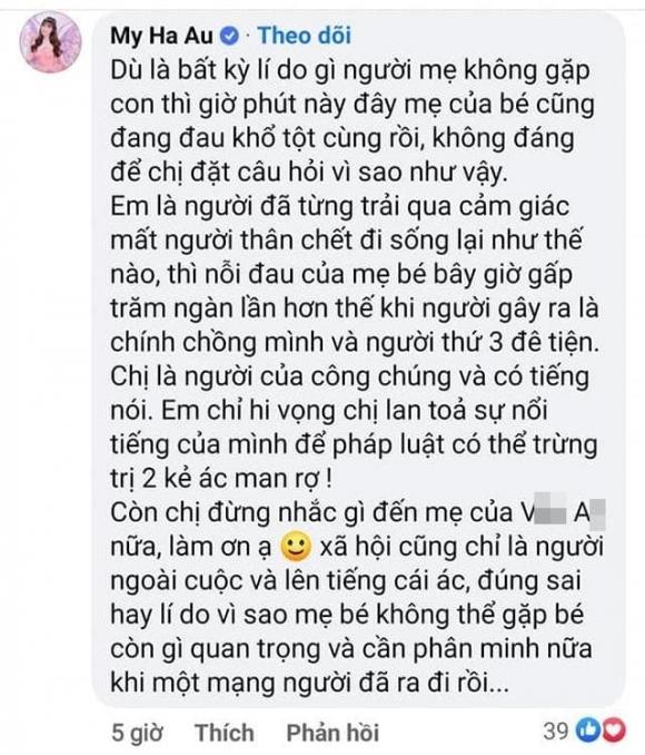 MC Phương Mai và cư dân mạng phẫn nộ vì Hà Anh quy lỗi cho mẹ ruột bé gái 8 tuổi bị mẹ kế bạo hành đến chết-7