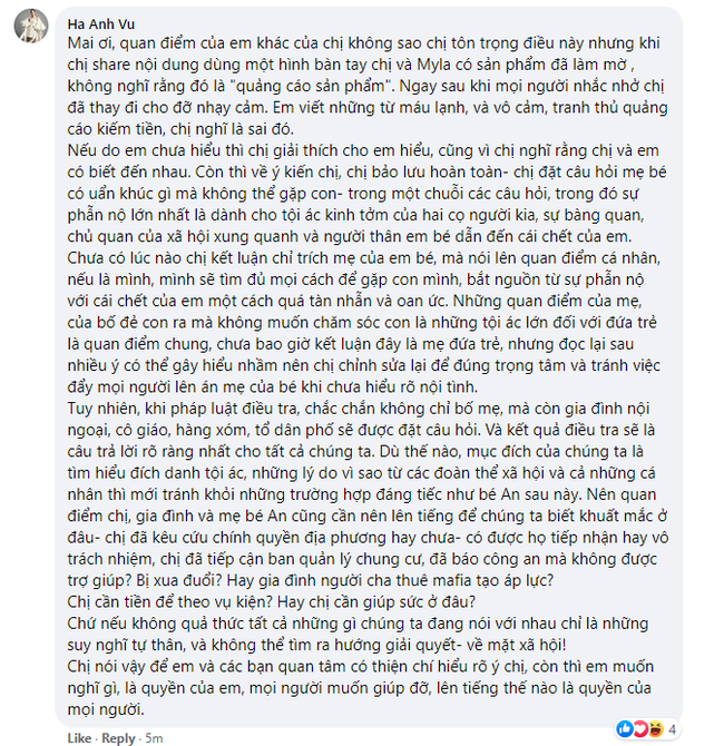 Hà Anh đáp trả khi bị siêu mẫu đàn em” ám chỉ máu lạnh trong vụ mẹ ruột bé gái 8 tuổi nghi bị bạo hành?-1