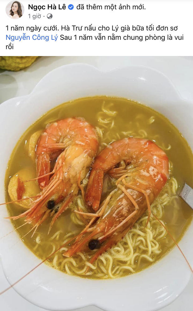 Kỉ niệm 1 năm ngày cưới bằng món ăn đơn sơ, bà xã kém 15 tuổi của Công Lý để lộ cách gọi chồng đặc biệt-2