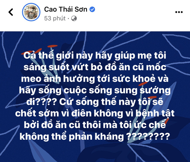 Cao Thái Sơn tuyên bố sẽ chết sớm vì điên, nguyên nhân lại do chính 1 thói quen của chính mẹ ruột!-1