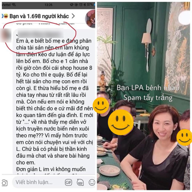 Xuất hiện nhân vật là bạn Lều Phương Anh tố ngược: Cô con gái ây áp lực để chiếm tài sản của bố, quậy đục nước kiếm fame?-1