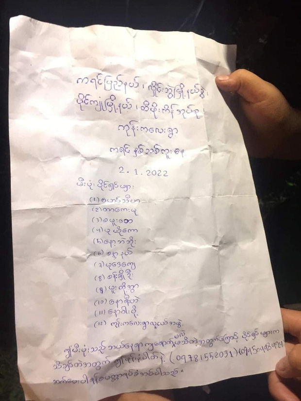 Giải mã nội dung bức thư tay dán trên vật thể lạ vượt hơn 1.000km từ Myanmar hạ cánh ở Phú Thọ-1