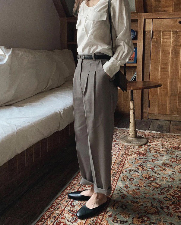 Hội sành điệu hay mix quần âu với 4 kiểu giày bệt, vừa thanh lịch lại chuẩn tôn dáng-10