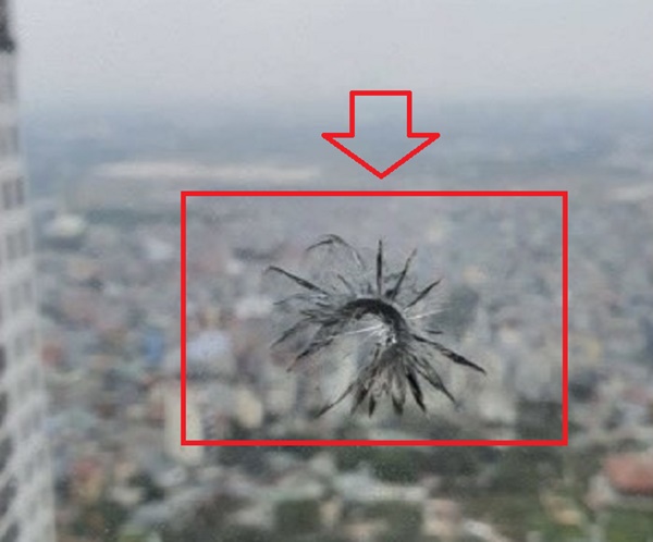 Hà Nội: Người phụ nữ nghi bị đạn lạc ở chung cư găm trúng đầu, 1 căn hộ cùng khu cũng bị bắn vỡ kính-1