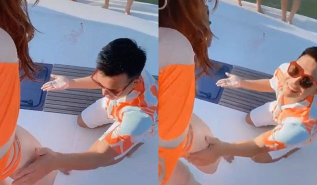 Lộ clip Kỳ Duyên nằm gọn trong lòng 1 người đàn ông, là nhân vật từng đụng chạm vòng 3 Ngọc Trinh-4