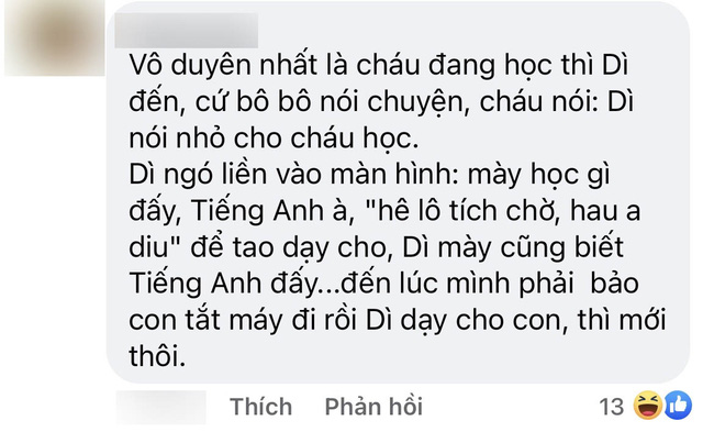 Cháu đang học online, bà dì cứ ghé mặt vào nói chuyện, cô giáo bực quá buông 1 câu: Vỏn vẹn mấy từ mà dì chạy mất dạng-1