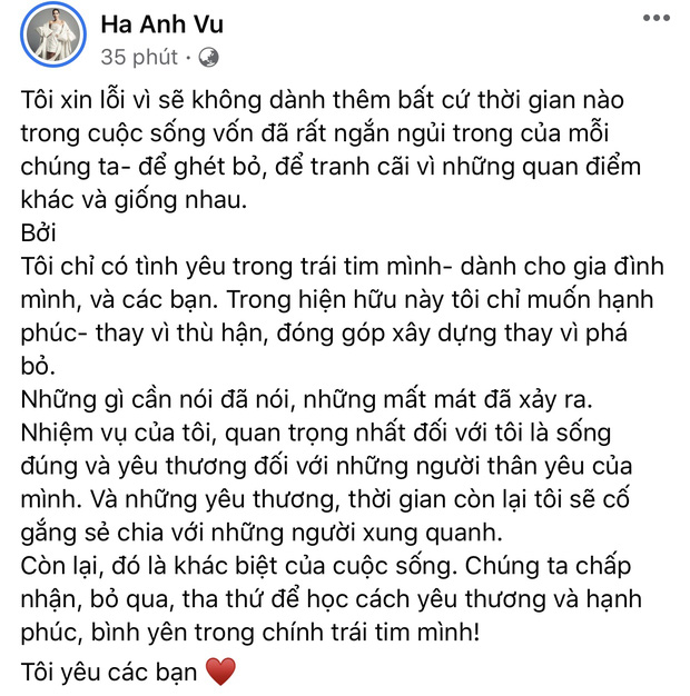 Hà Anh chính thức lên tiếng xin lỗi sau loạt lùm xùm-1