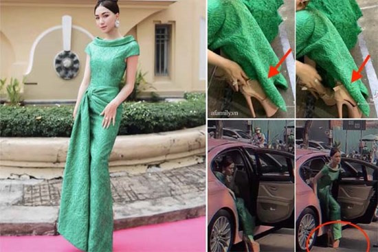 Hòa Minzy mặc đầm hack dáng nhìn cao như mét 8, thật hay đùa đây????