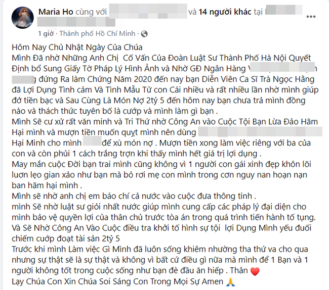 Nóng: Nữ ca sĩ nổi tiếng Vbiz bị tố quỵt 2,5 tỷ đồng của một Hoa hậu-1