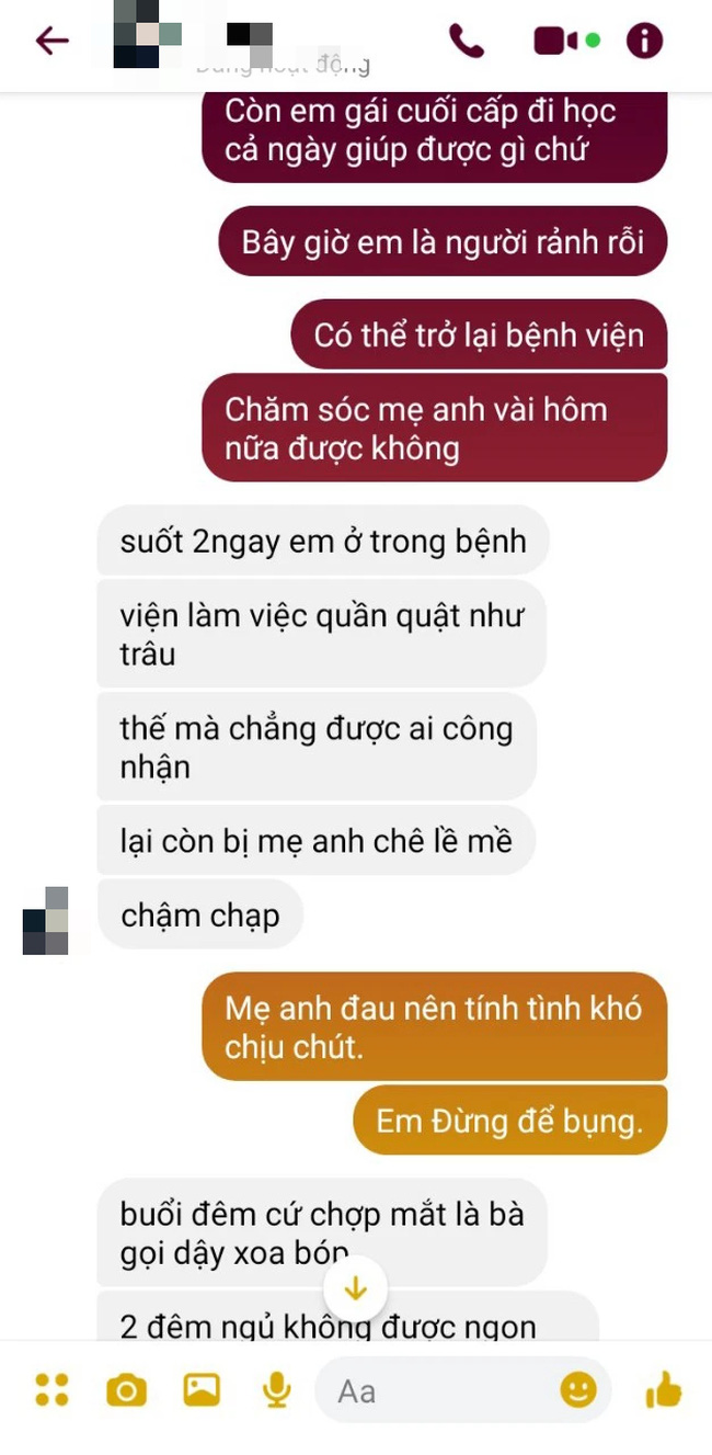 Chăm sóc mẹ tôi có 2 ngày trong bệnh viện, vợ tương lai chi hết 35 triệu, để rồi khi biết lý do mà tôi cay đắng-2