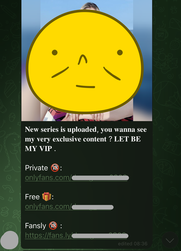 Rùng mình hội gái 18+ trên Telegram: Phơi bày loã lồ, sẵn sàng cởi sạch để khều donate hoặc dụ người xem vào link buôn bán xác thịt-6