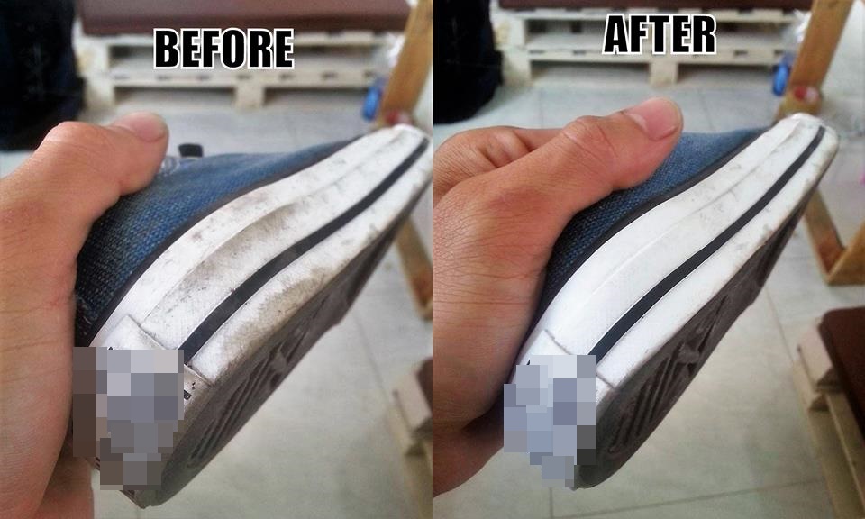 Nếu viền đế của đôi giày trắng bị bẩn đừng dùng nước lau, hướng dẫn bạn một mẹo giúp chúng siêu sạch giống như mới-7