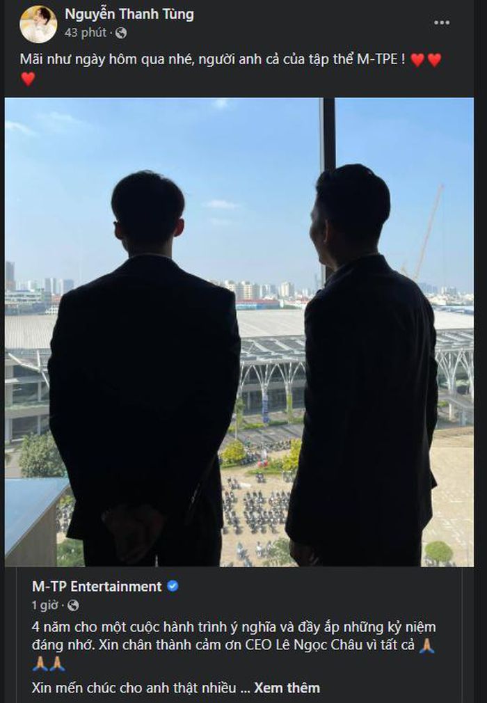 Sơn Tùng nói gì khi CEO thân thiết rời công ty sau 4 năm gắn bó?-3