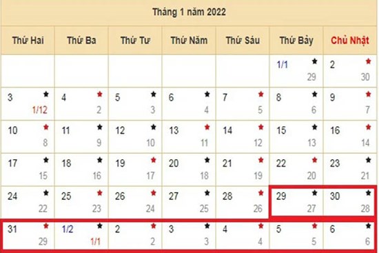 CHÍNH THỨC: Chốt lịch nghỉ Tết Nguyên đán Nhâm Dần 2022