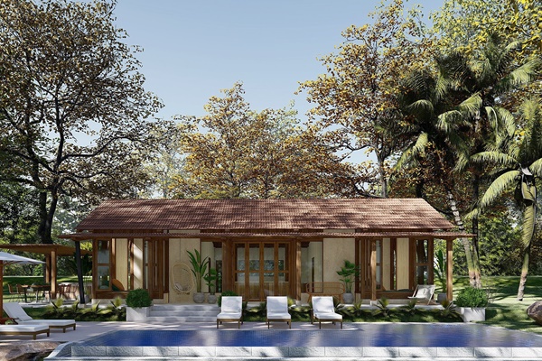 Với chi phí 290 triệu đồng, KTS tư vấn thiết kế để hoàn thiện căn nhà ống 2 tầng có diện tích 115m2-16