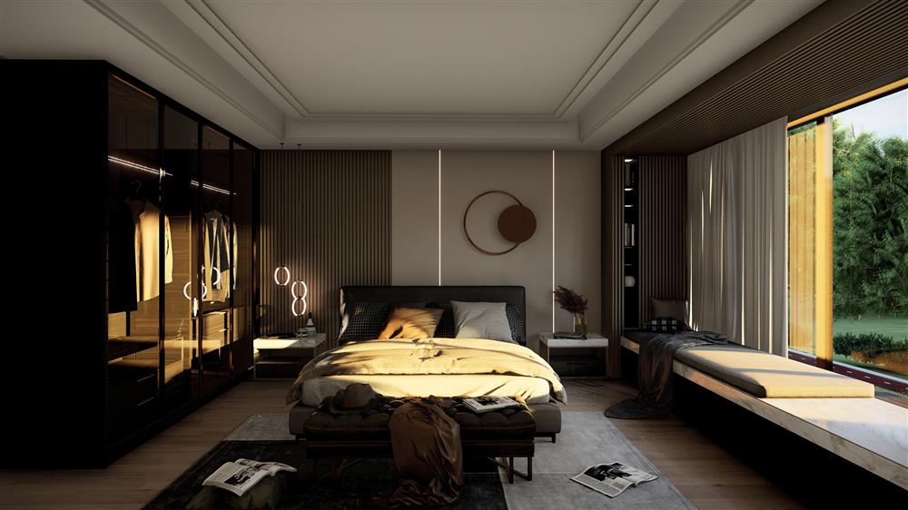 Với chi phí 290 triệu đồng, KTS tư vấn thiết kế để hoàn thiện căn nhà ống 2 tầng có diện tích 115m2-10