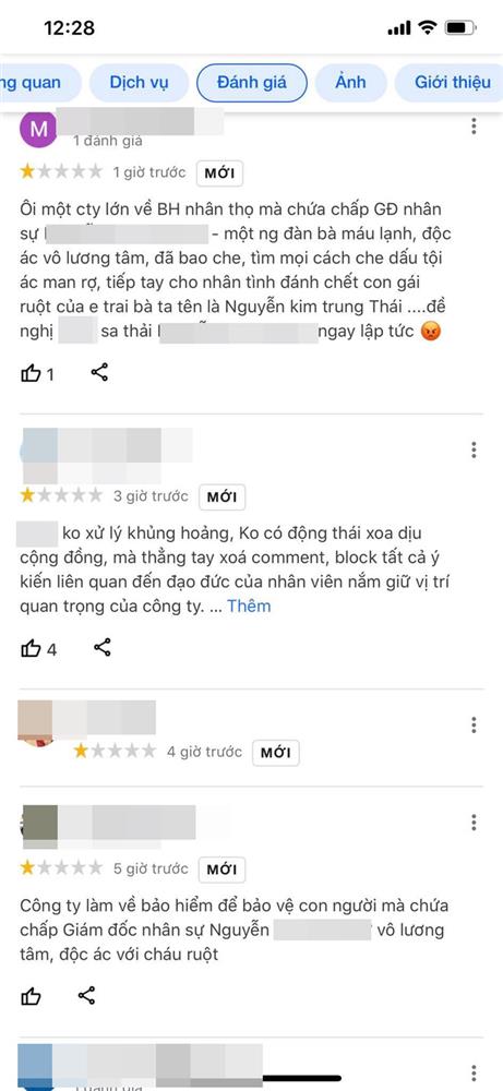 Vụ bé gái 8 tuổi bị dì ghẻ bạo hành: 1 công ty bảo hiểm bỗng dưng bị CĐM khủng bố, đánh giá 1 sao vì có nhân viên là chị gái Nguyễn Kim Trung Thái?-3